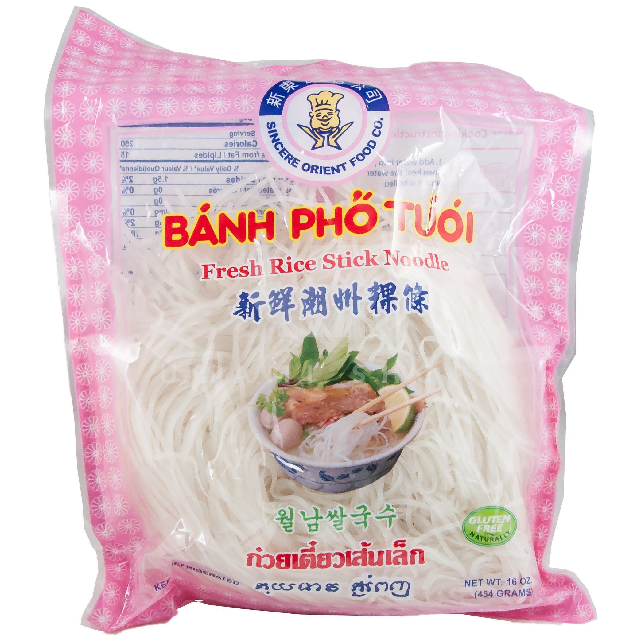 Sincere Orient Food Fresh Rice Stick Noodle 16 oz