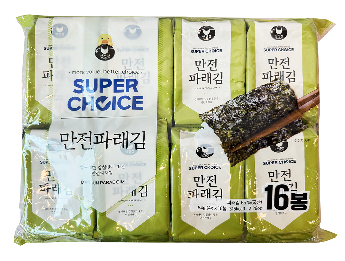 Manjun Gim Parae Seaweed To-Go 16 Pack