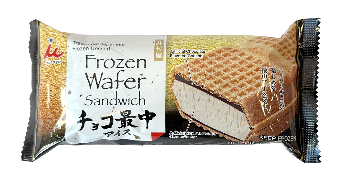 Imuraya Frozen Wafer Sandwich Strawberry 5.07 oz