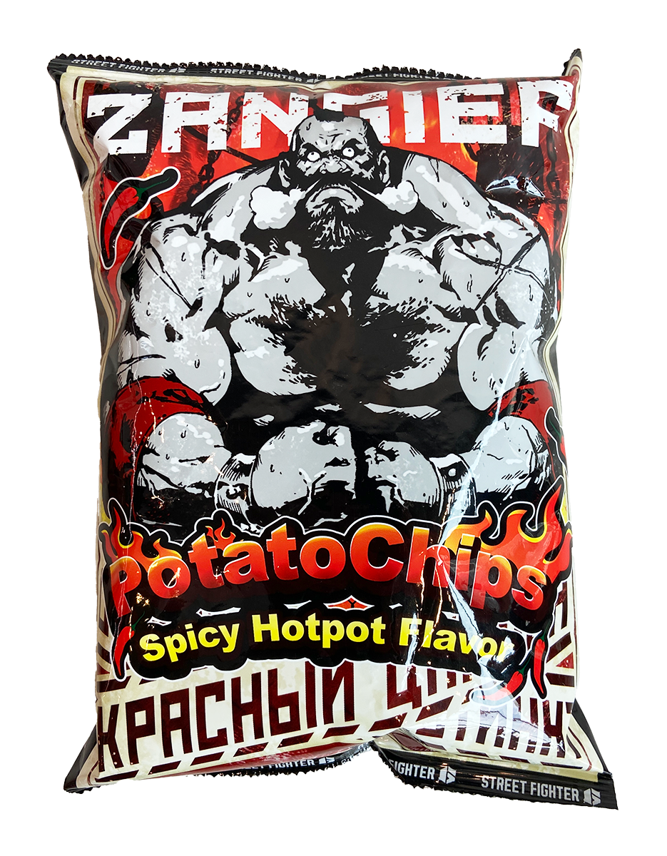 Amandier Street Fighter Potato Chips Spicy Hotpot Zangief 59.5 g