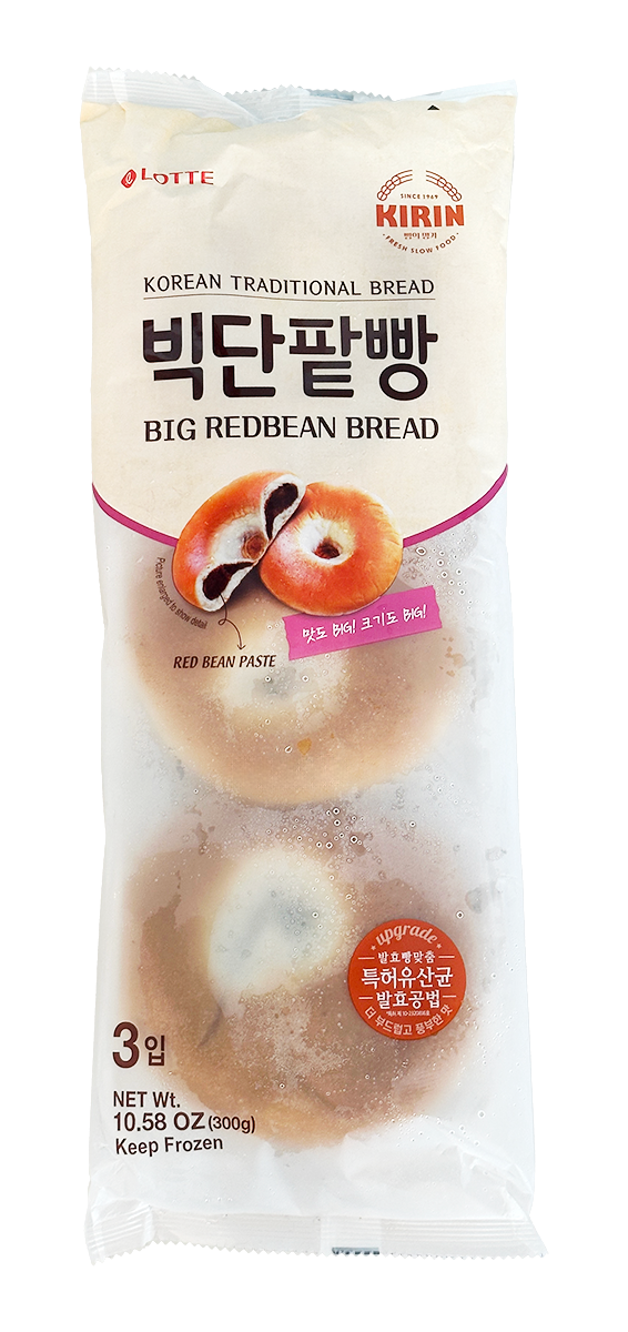 Lotte Kirin Korean Traditional Big Redbean Bread 10.58 oz