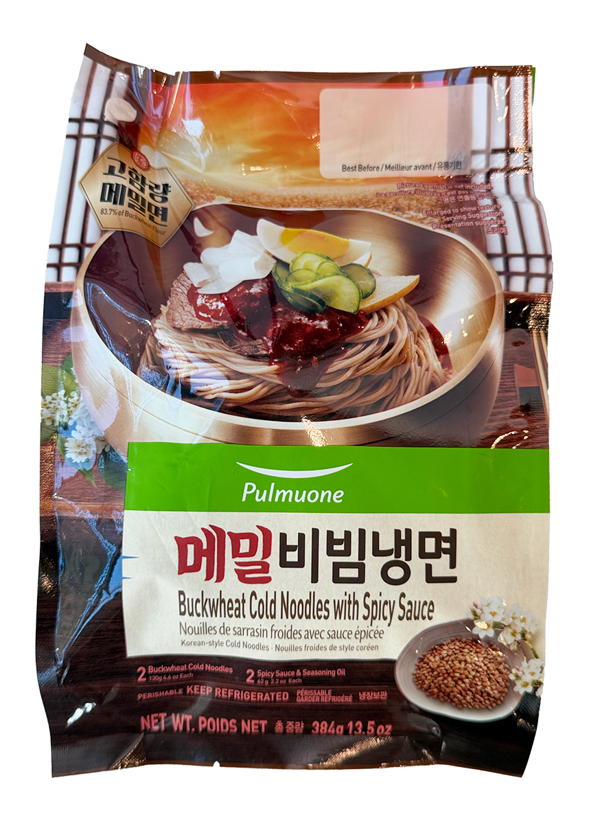 Pulmuone Buckwheat Cold Noodles with Spicy Sauce 2 Pack