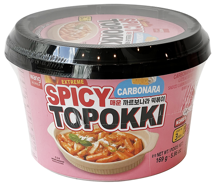 Wang Korea Extreme Spicy Topokki Carbonara Bowl 5.96 oz