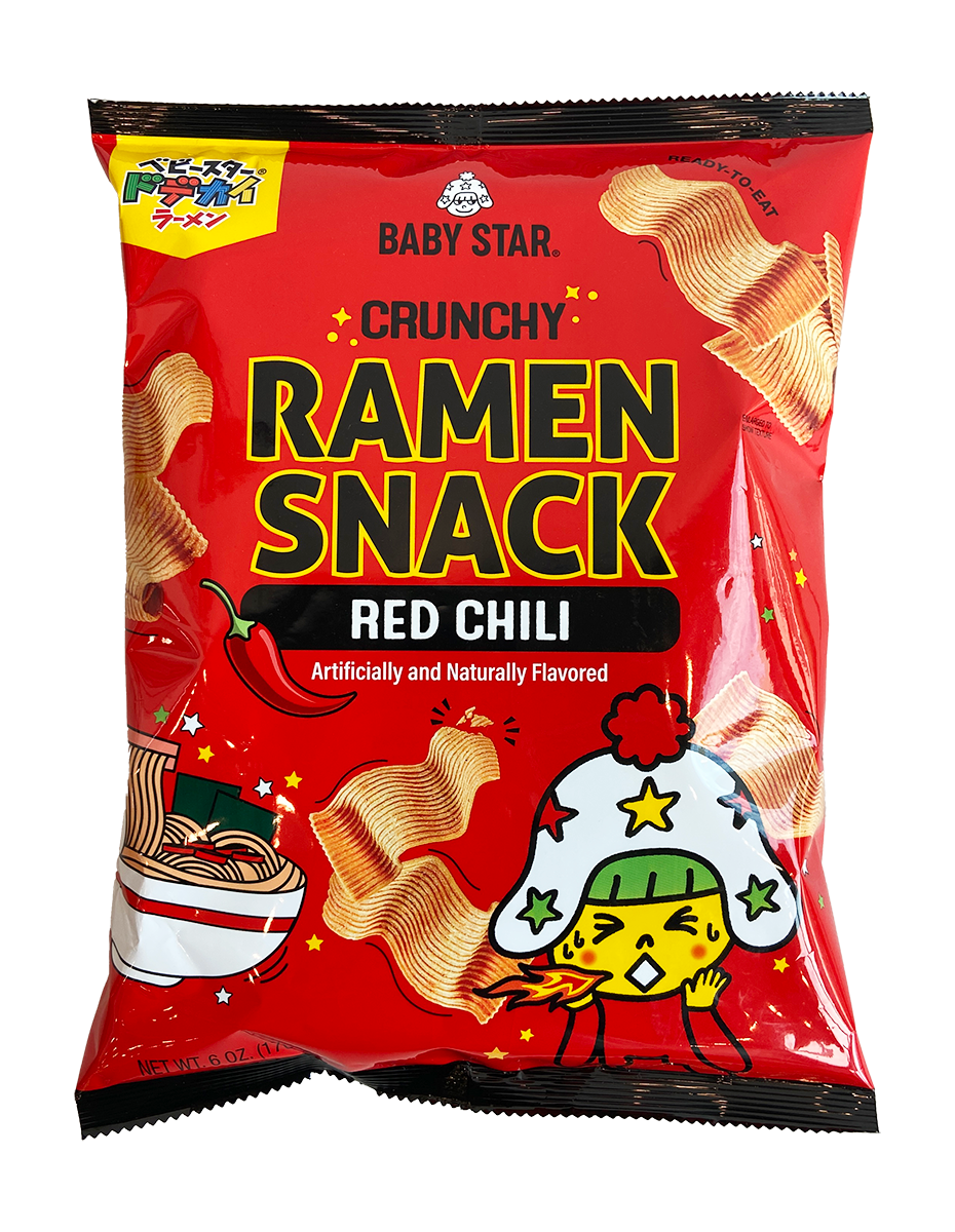 Baby Star Crunchy Ramen Snack Red Chili 6 oz