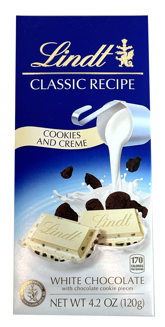 Lindt Classic Recipe White Chocolate Cookies & Creme 4.2 oz