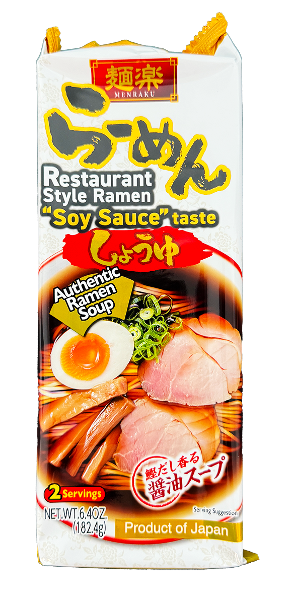 Menraku Restaurant Style Ramen Soy Sauce 6.4 oz