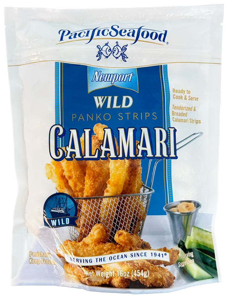 Pacific Seafood Newport Wild Panko Strips Calamari 16 oz