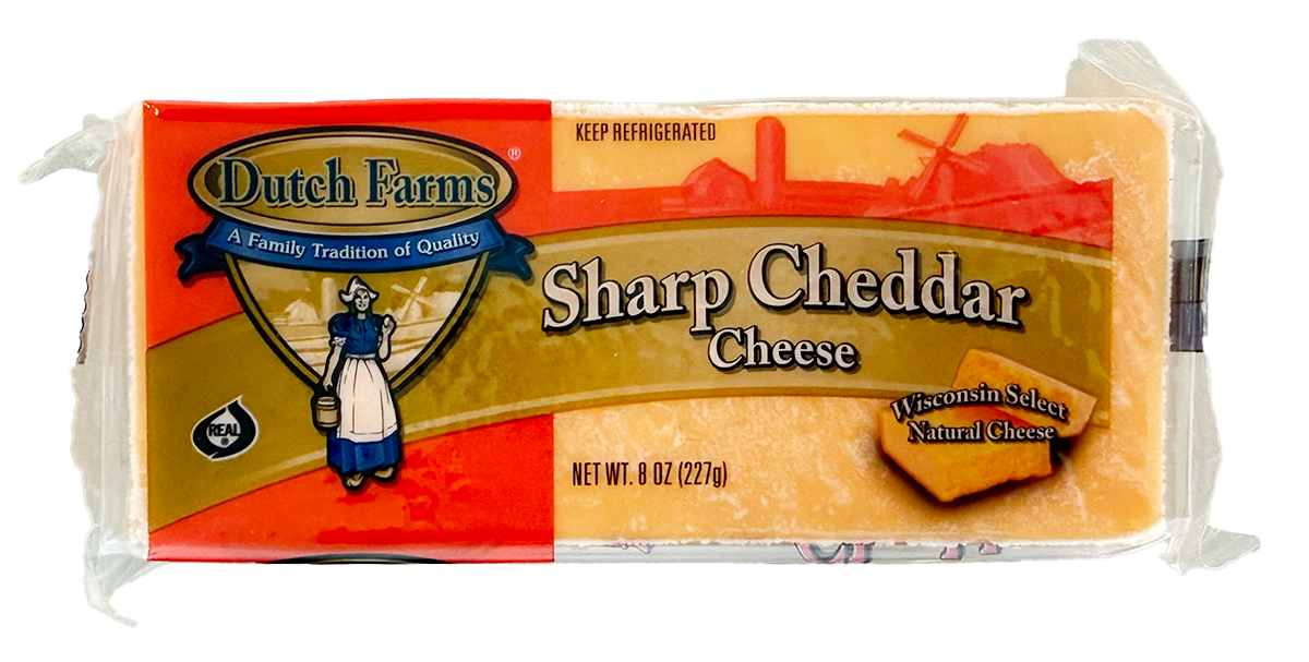 Dutch Farms Sharp Cheddar Cheese 8 oz