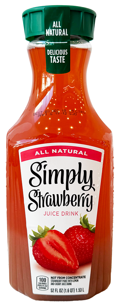 Simply Strawberry Juice 52 oz