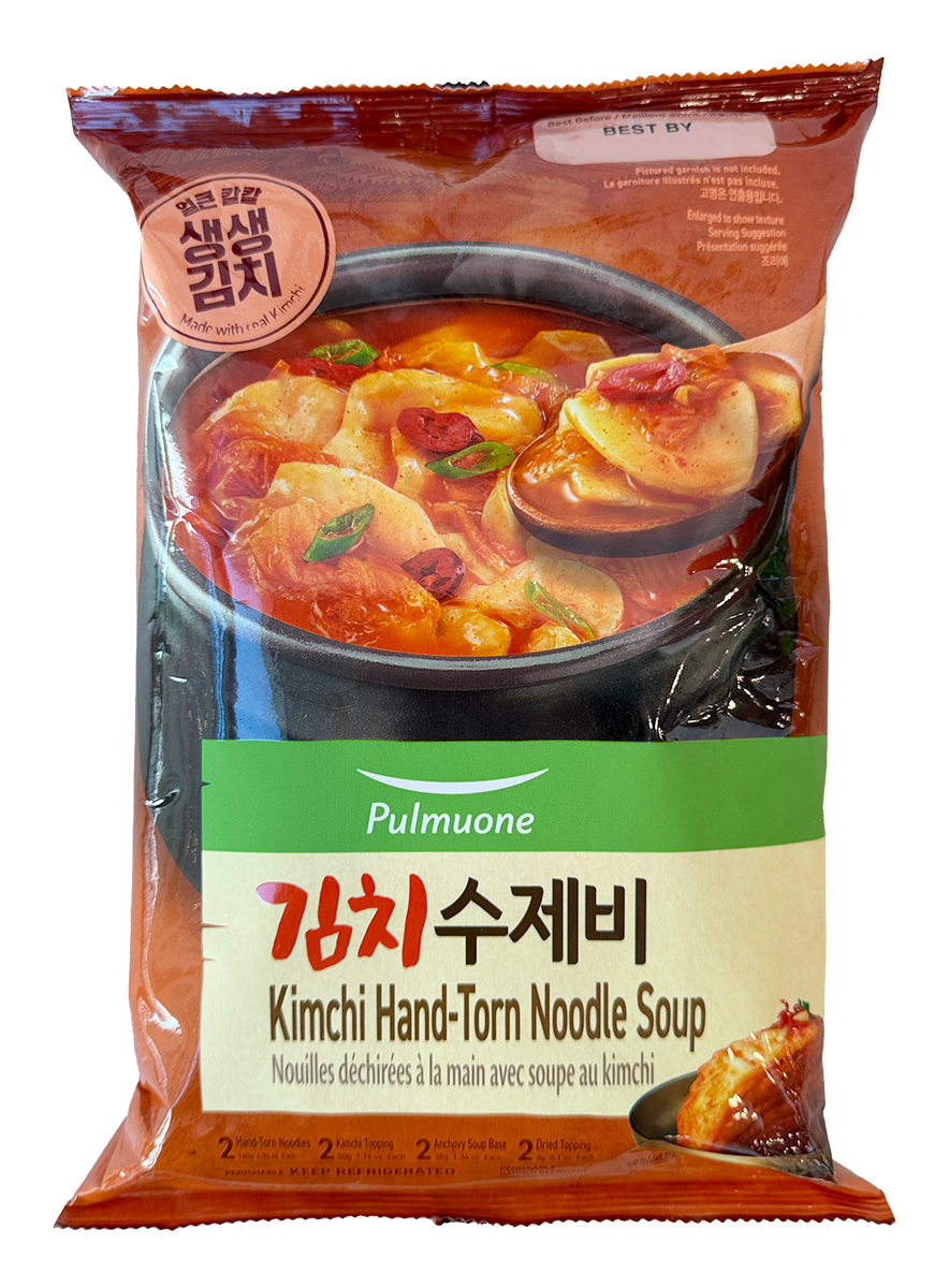 Pulmuone Kimchi Hand-Torn Noodle Soup 2 Pack