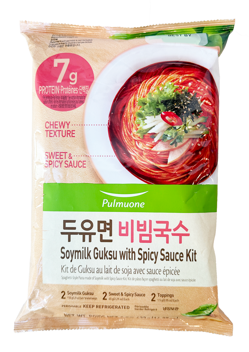 Pulmuone Soymilk Guksu with Spicy Sauce Kit 2 Pack