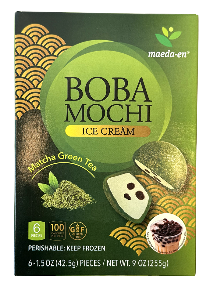Maeda-En Boba Mochi Ice Cream Matcha Green Tea 9 oz