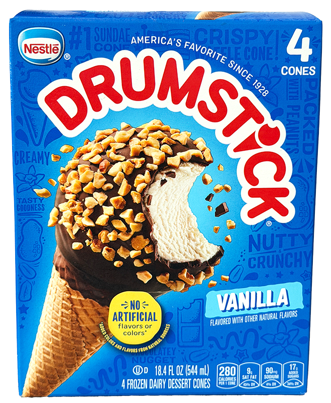 Nestle Drumstick Vanilla 4 Bars