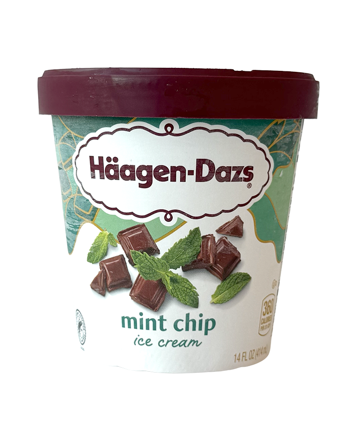 Haagen-Dazs Mint Chip Ice Cream 14 oz