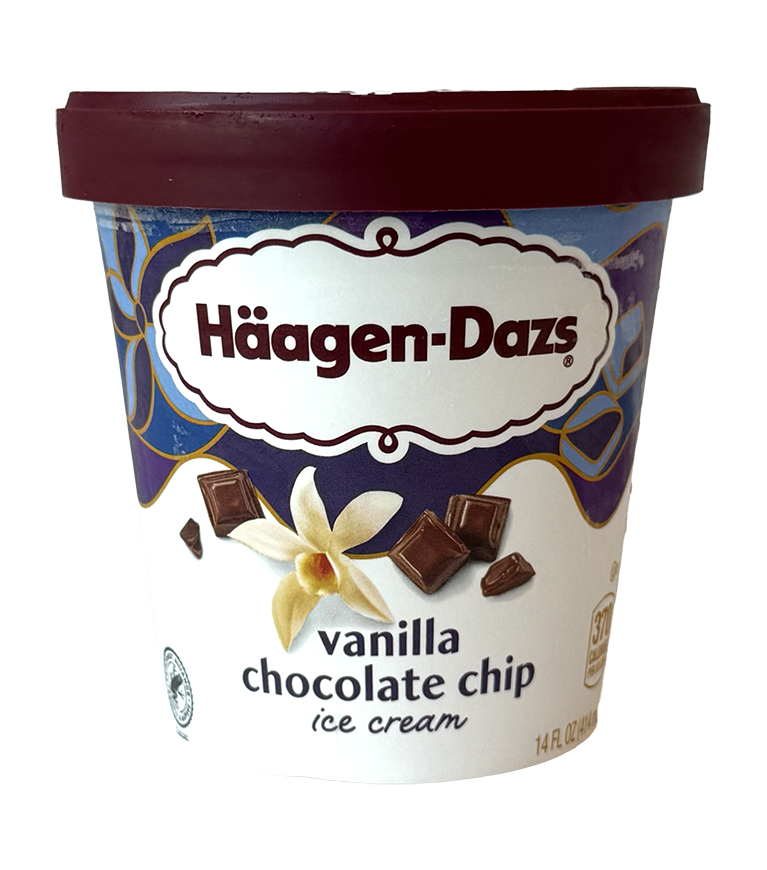 Haagen-Dazs Vanilla Chocolate Chip Ice Cream 14 oz