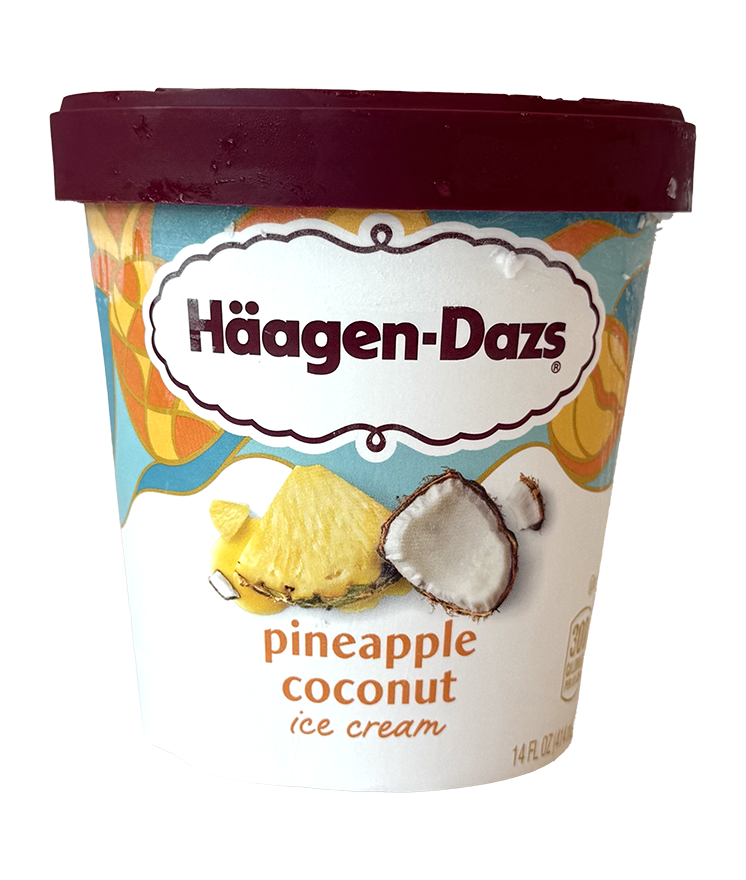 Haagen-Dazs Pineapple Coconut Ice Cream 14 oz