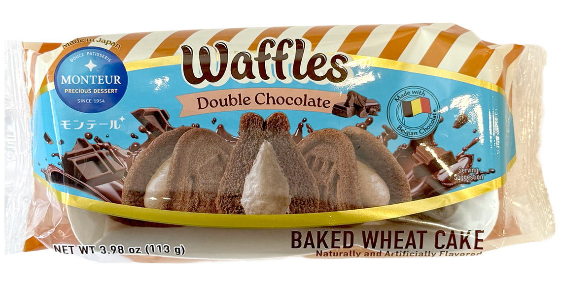 Monteur Waffles Double Chocolate 3.98 oz