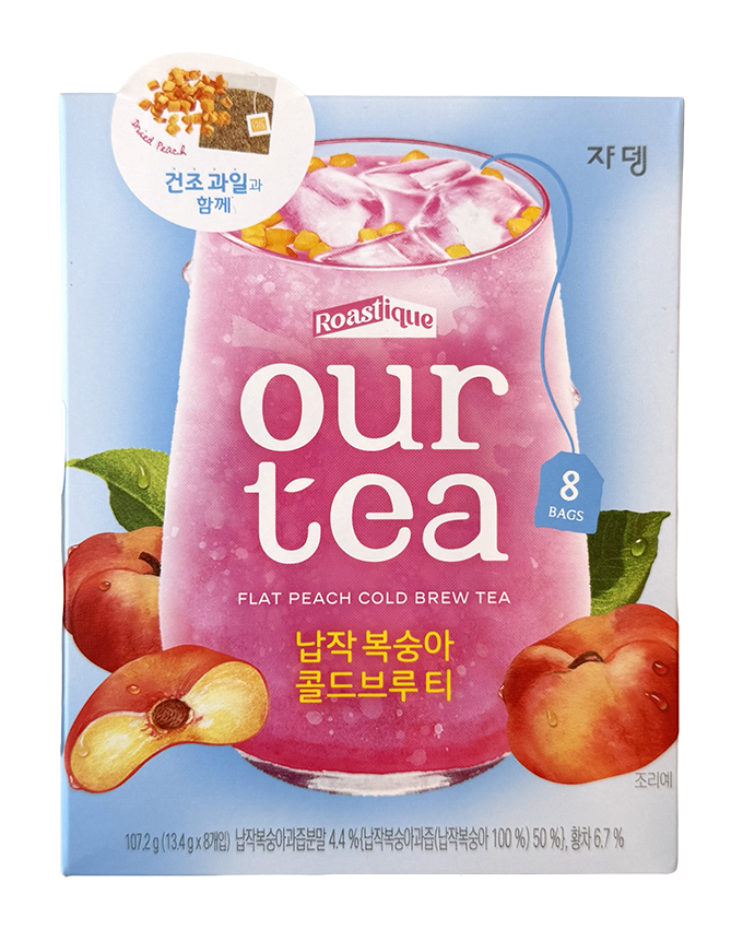 Roastique Our Tea Flat Peach Cold Brew Tea 8 Sachet