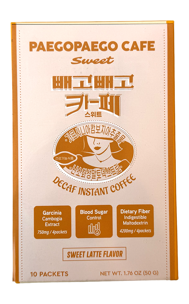 Paegopaego Cafe Decaf Instant Coffee Sweet Latte 10 Stick