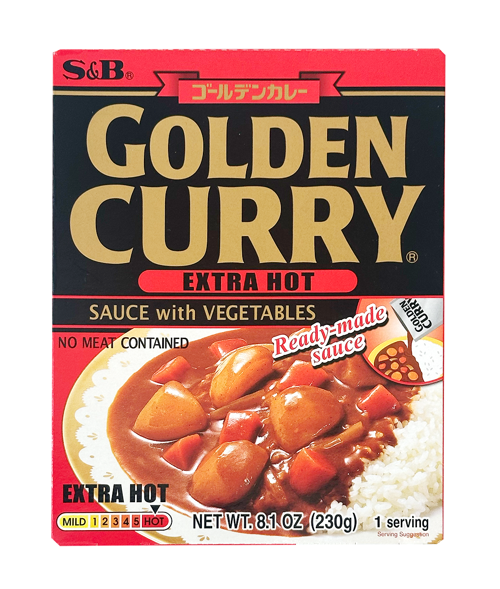 S&B Golden Curry Extra Hot with Vegetables 8.1 oz
