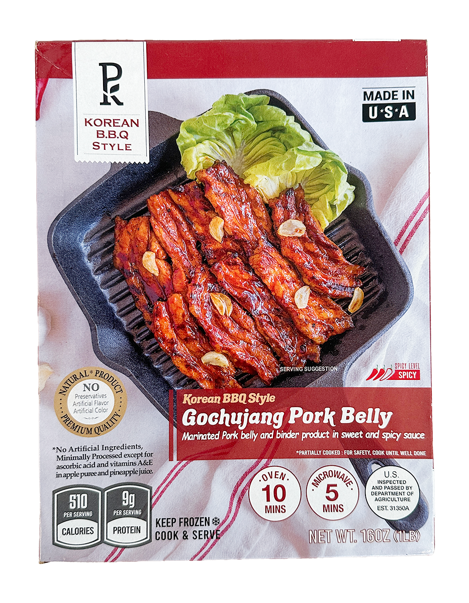 PK Korean BBQ Style Gochujang Pork Belly 16 oz