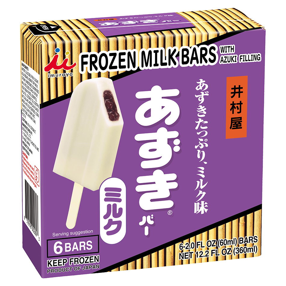 Imuraya Frozen Milk Bars with Azuki Filling 6 Bars