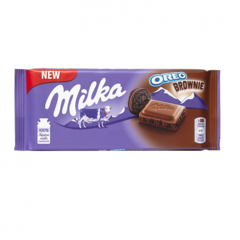 Milka Oreo Brownie Chocolate 3.5 oz