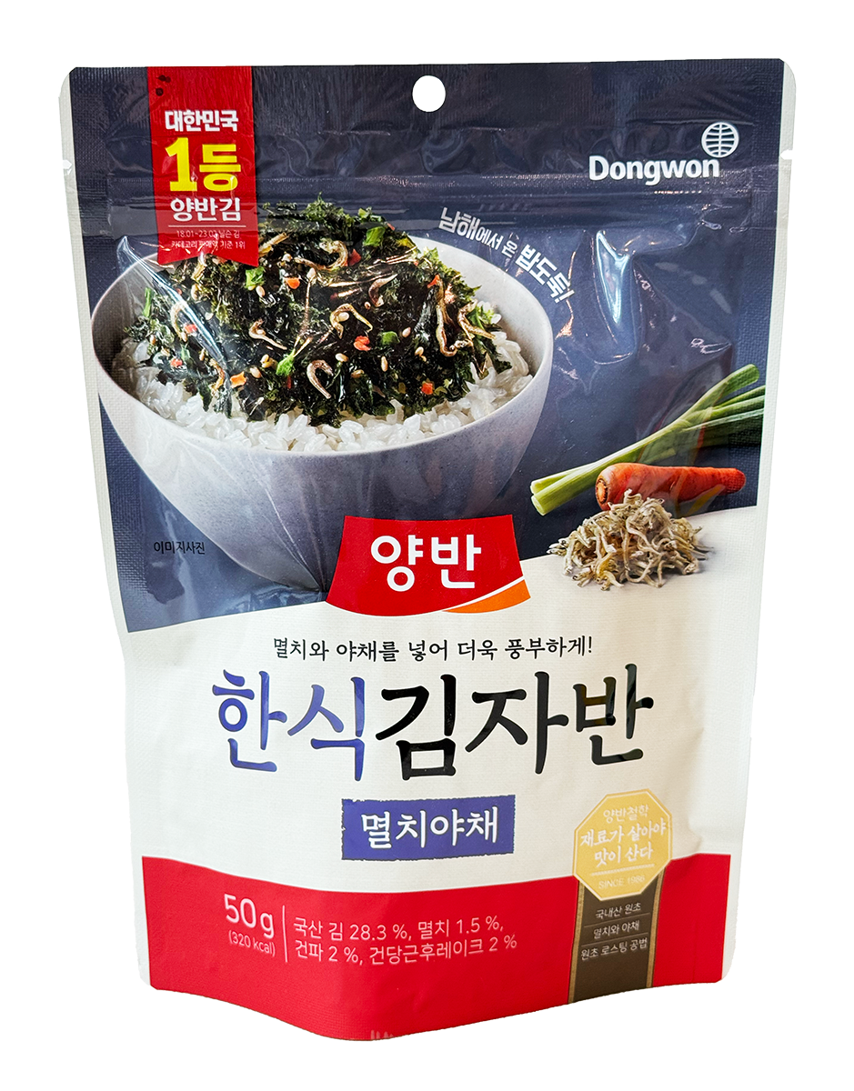 Dongwon Seasoned Seaweed Laver with Anchovy & Vegetables 50 g