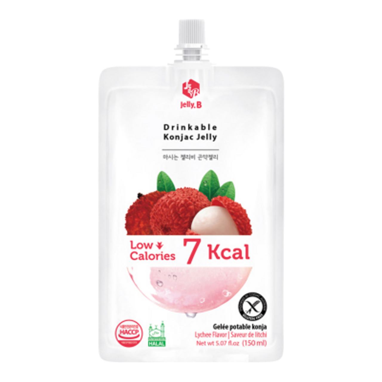 Jelly B Drinkable Konjac Jelly Lychee 5.07 oz