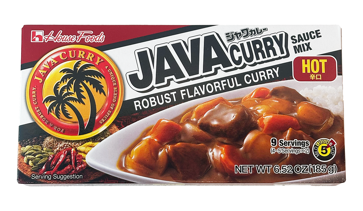 House Foods Java Curry Sauce Mix Hot 6.52 oz