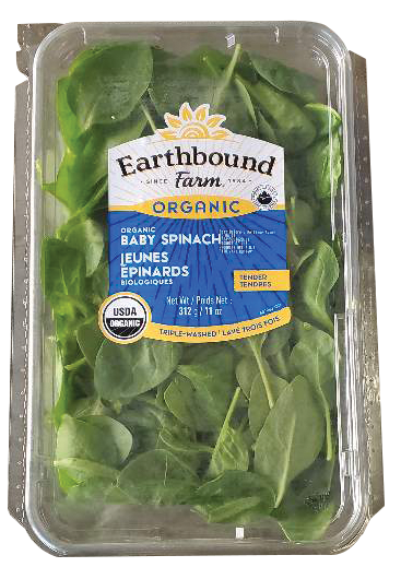 Earthbound Organic Baby Spinach 1 lb