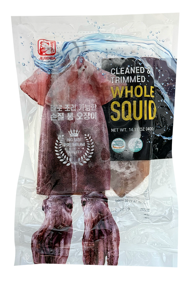 Cleaned & Trimmed Whole Squid 400 g