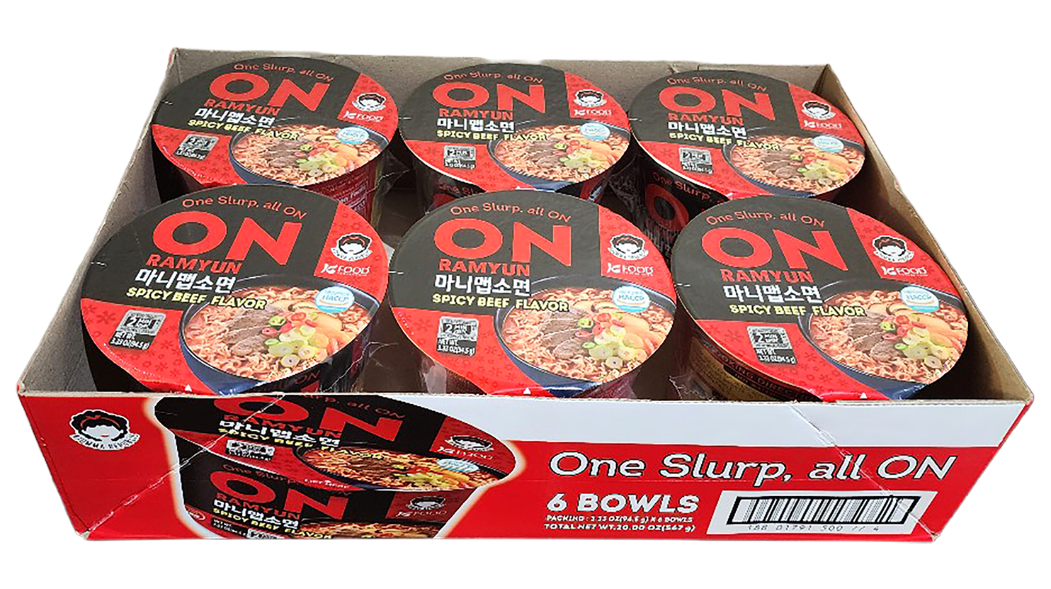 On Ramyun Spicy Beef 6 Pack