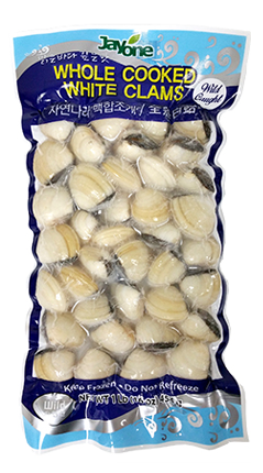 Jayone Wild Caught Whole Cooked White Clams 2 lbs