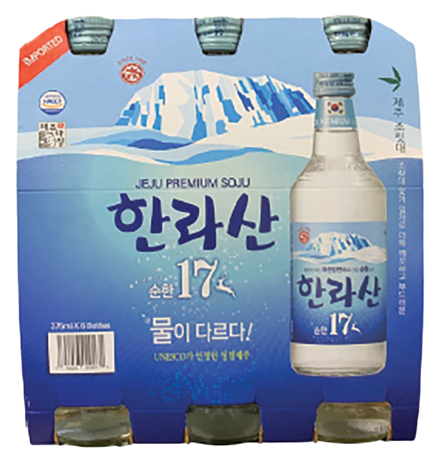 Hallasan Soju 17% 6 Pack