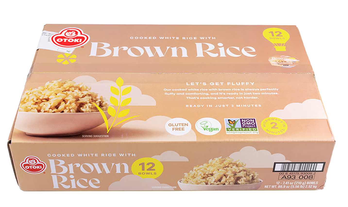 Otoki Ric Otoki Cooked White Rice with Brown Rice 12 Pack