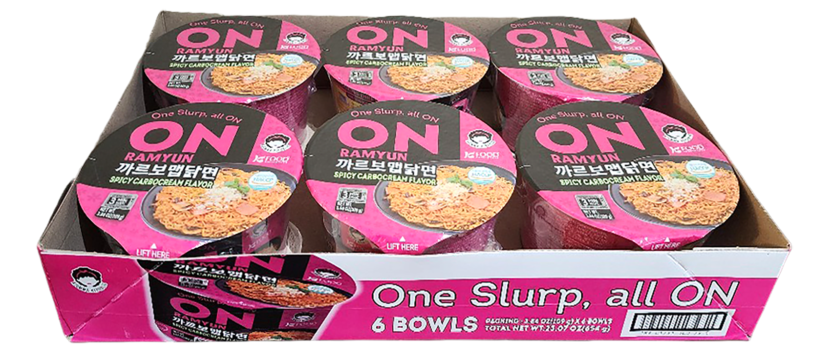 On Ramyun Spicy Carbocream 6 Pack
